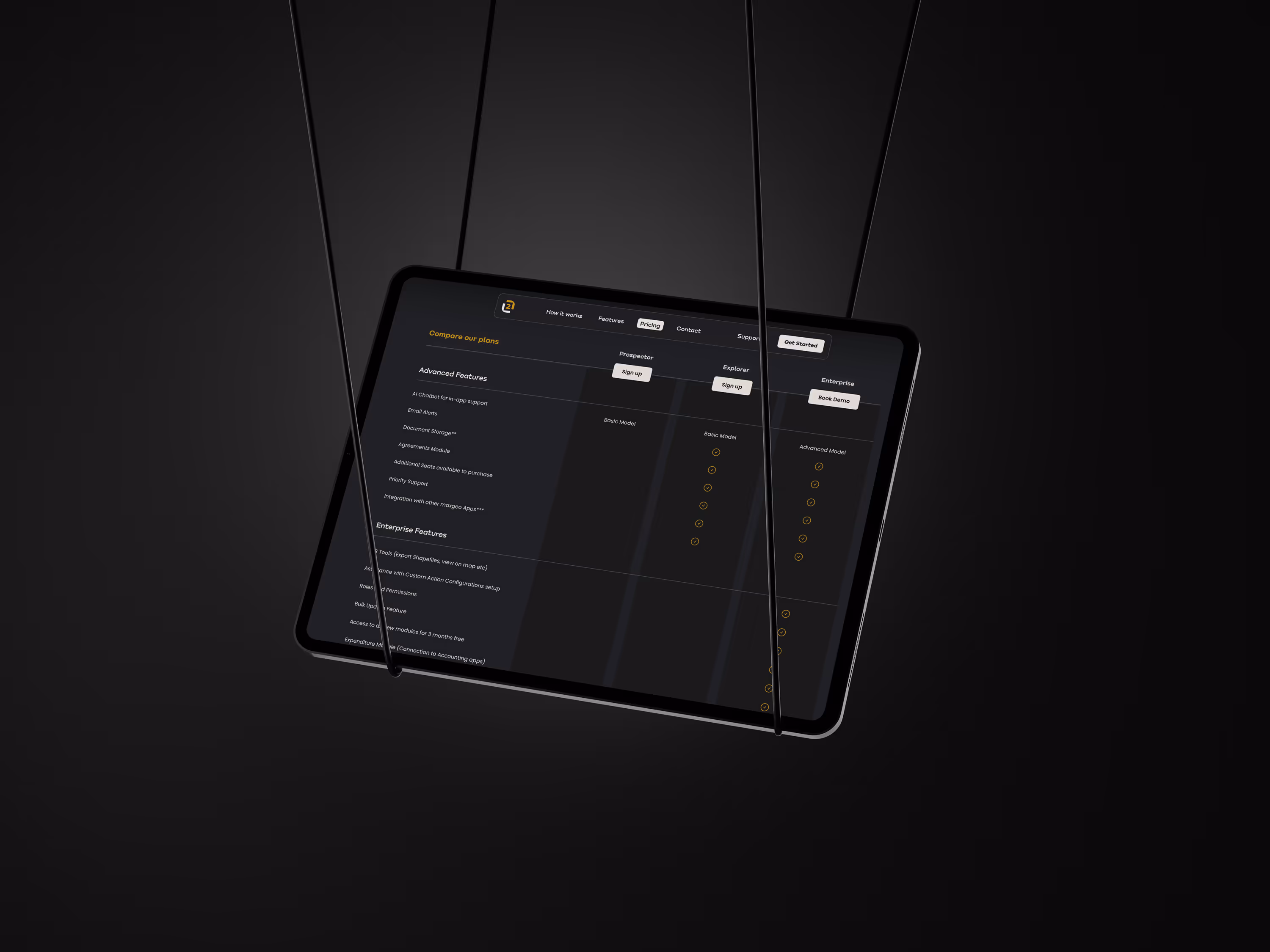 LeaseCTRL Feature Compare Table Mockup