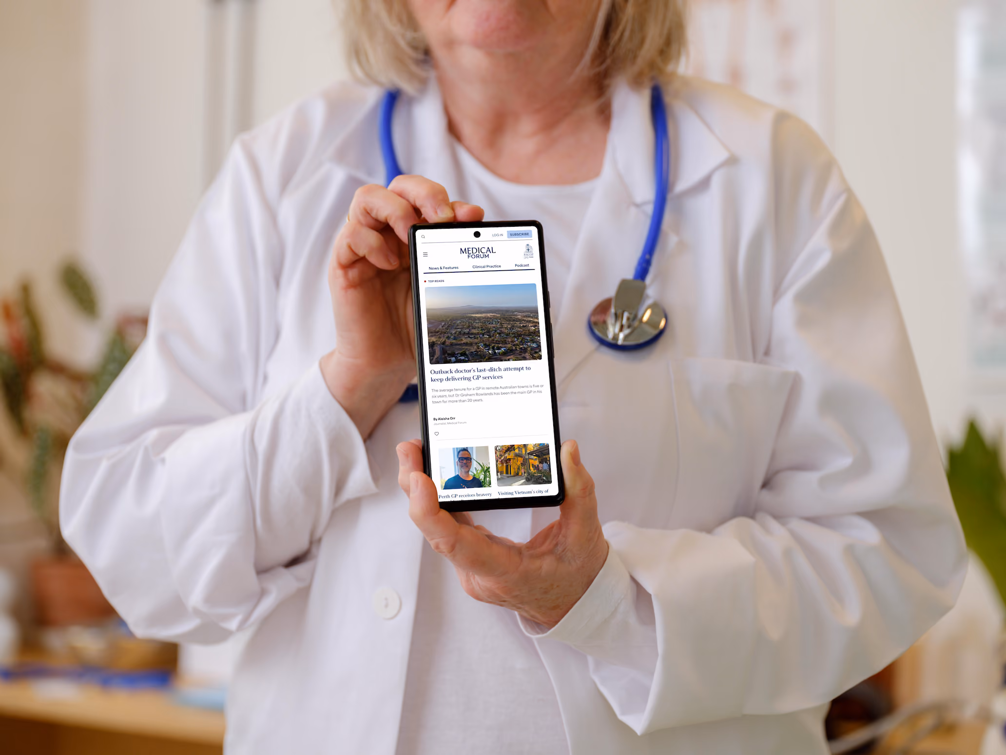 Medical Forum homepage rendered on an iPhone